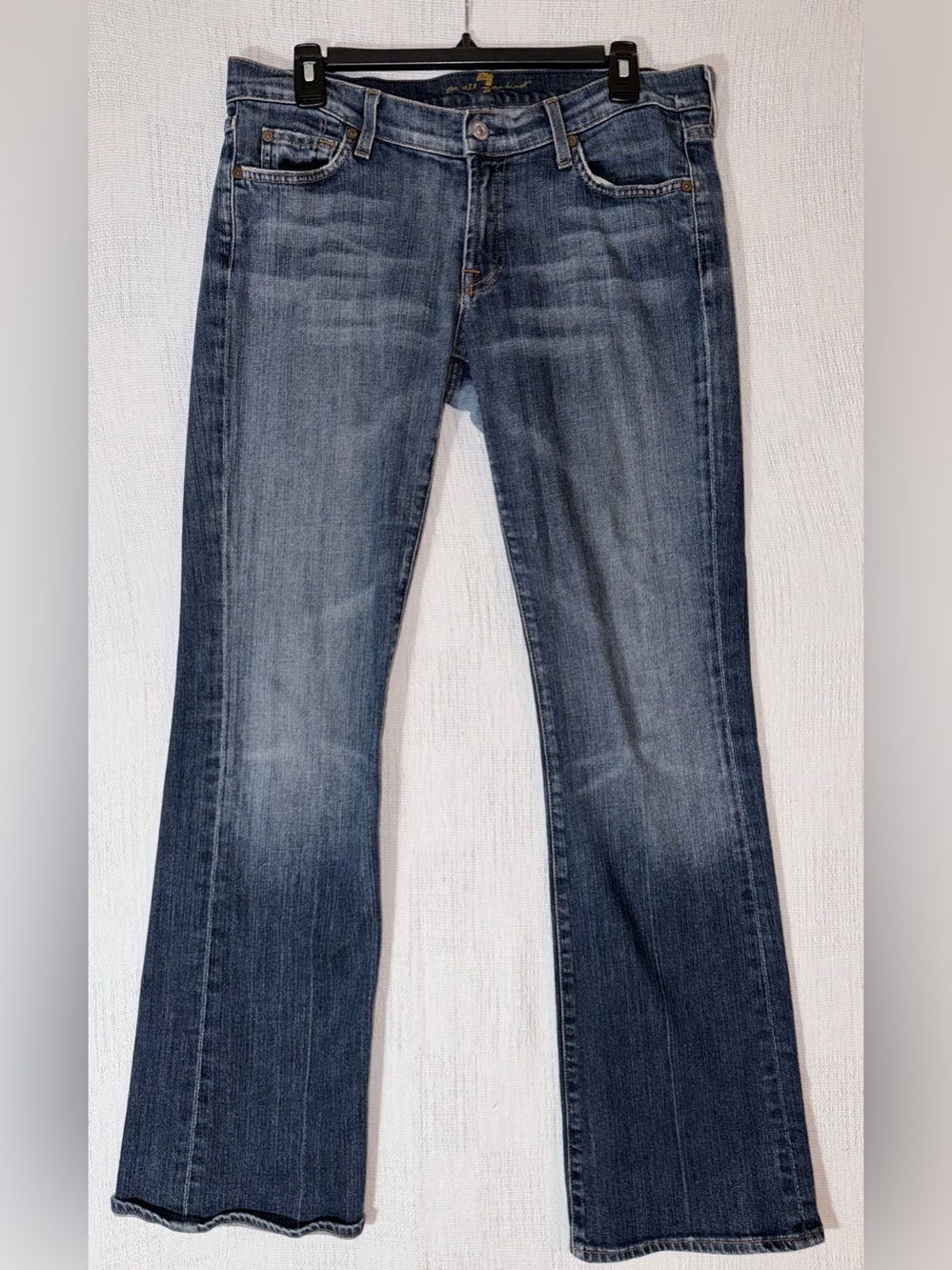 A7 Vtg 7FAM 7 For All Mankind Bootcut Flare Original Size 30 USA Low Rise Dojo